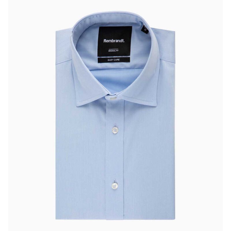 Rembrandt London Light Blue Fine Twill Shirt image number 2